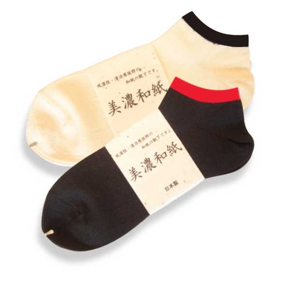 みの紙舞の和紙靴下